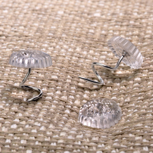 602-61|Dritz Twist Pins, Clear, 10 pc