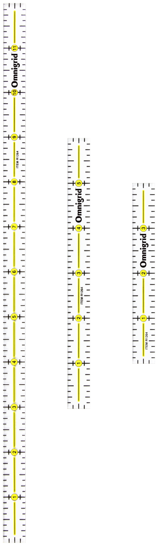 Load image into Gallery viewer, R1264S|Omnigrid Marking Ruler Trio with Lengths 4", 6", 12"