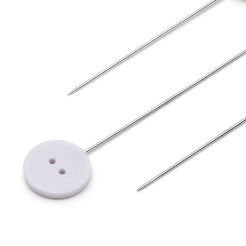 Cargue la imagen en el visor de la galería, 67|Dritz Flat Button Head Pins, Assorted, 50 pc