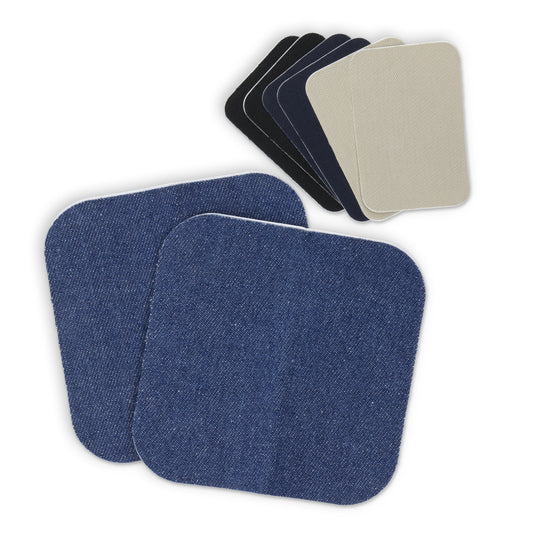55285|Dritz Self-Stick Denim & Twill Patches, Assorted, 8 pc