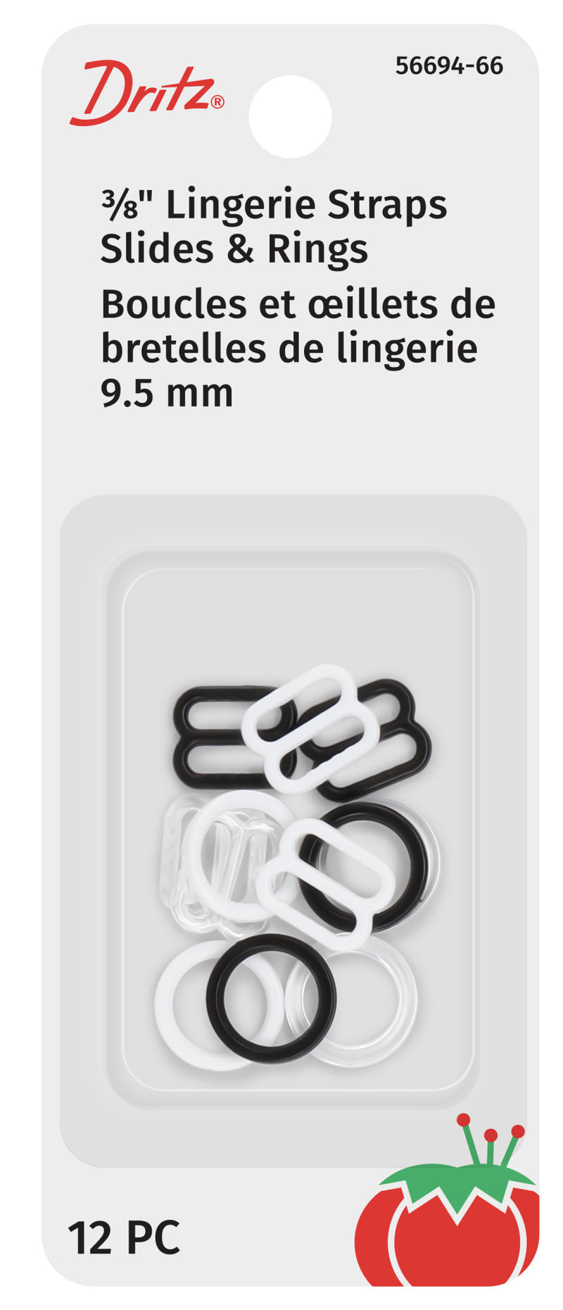 Load image into Gallery viewer, 56694-66|Dritz 3/8" Lingerie Strap Slides &amp; Rings, Assorted, 3 Sets