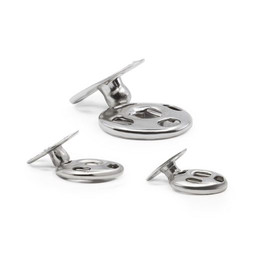 81-65|Dritz Sew-On Snaps, 36 Sets, Assorted Sizes, Nickel