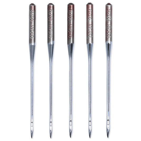 154450|Prym Leather Sewing Machine Needles, Sizes 12-16 (No. 80-100), 5 PC