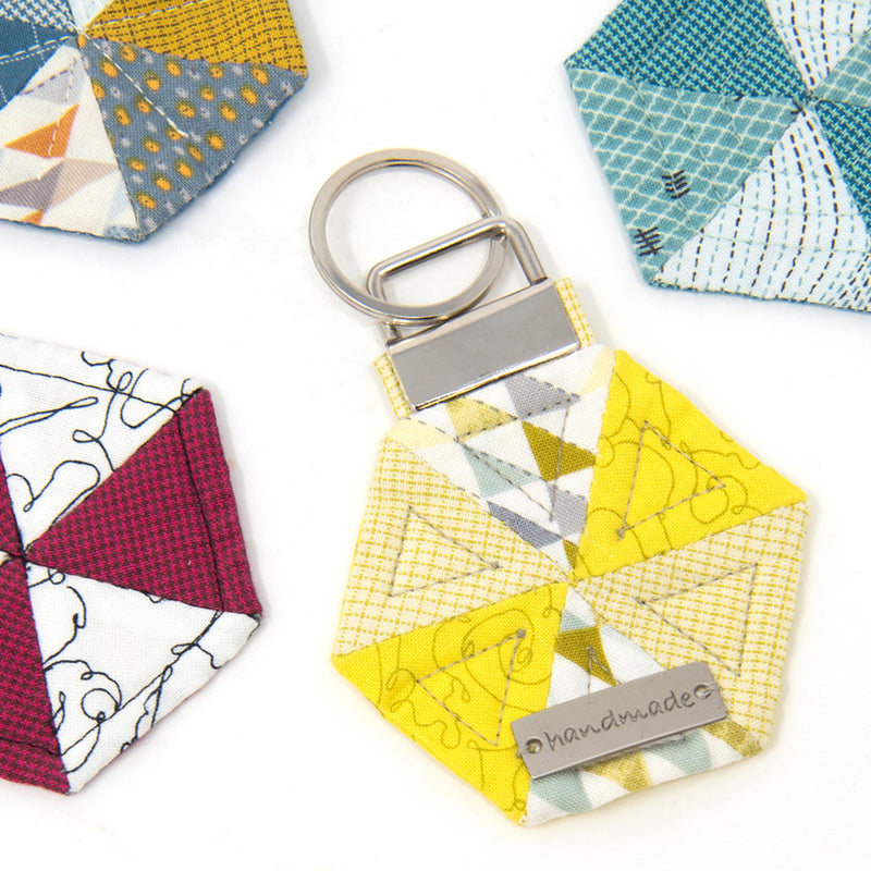 Load image into Gallery viewer, 521|Dritz 1" Key Fob Hardware Set - Bonus Pack, Nickel, 5 Sets
