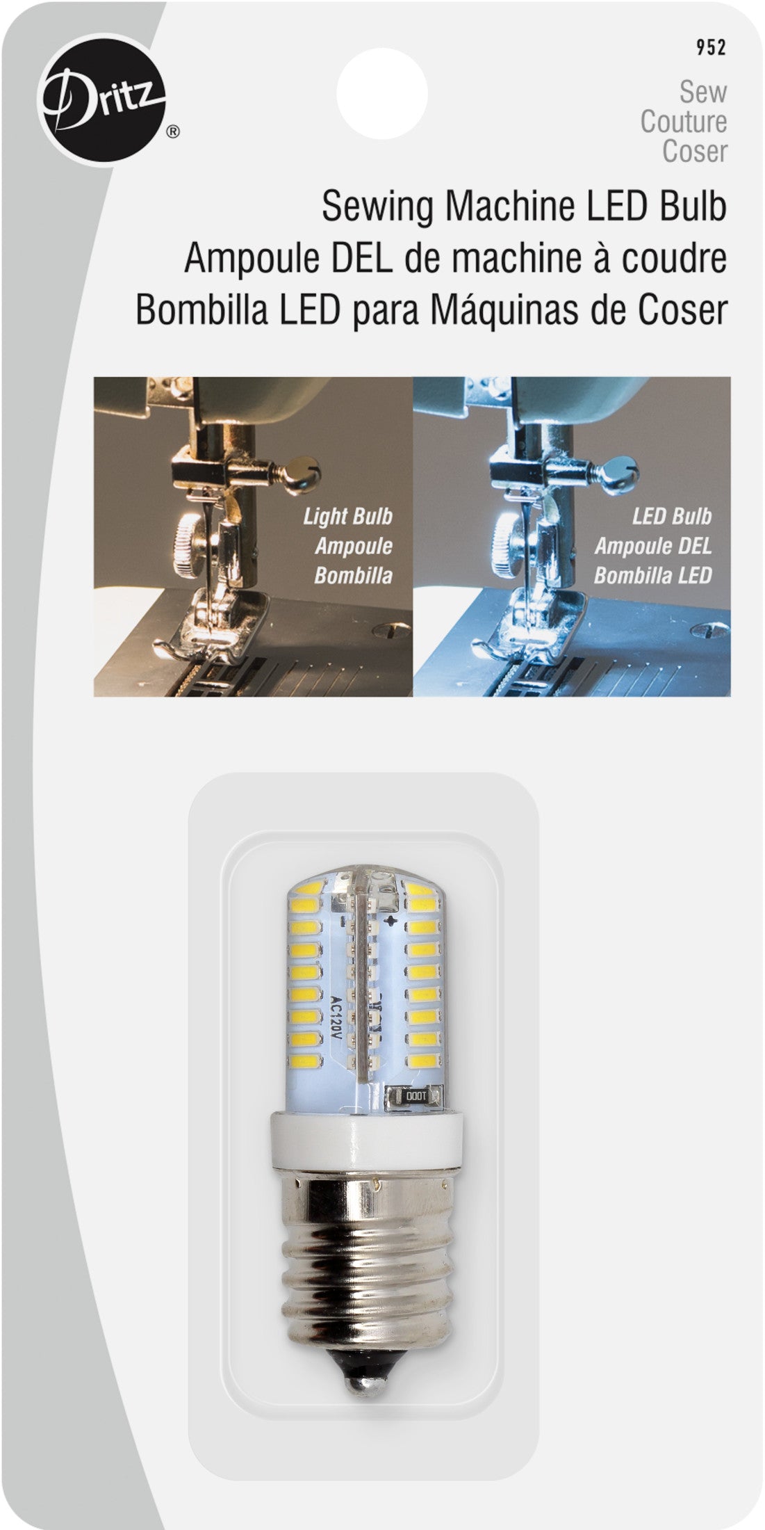 Dritz Sewing Machine LED Light Bulb with Screw-In Base – Prym Americas