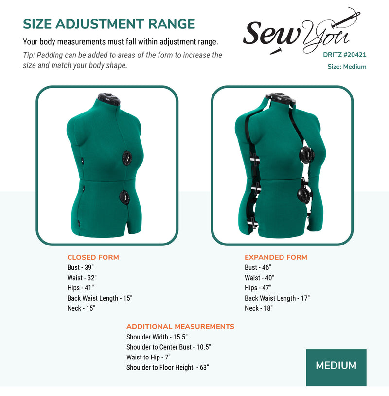 Load image into Gallery viewer, 20421|Dritz Sew You Adjustable Dress Form, Medium