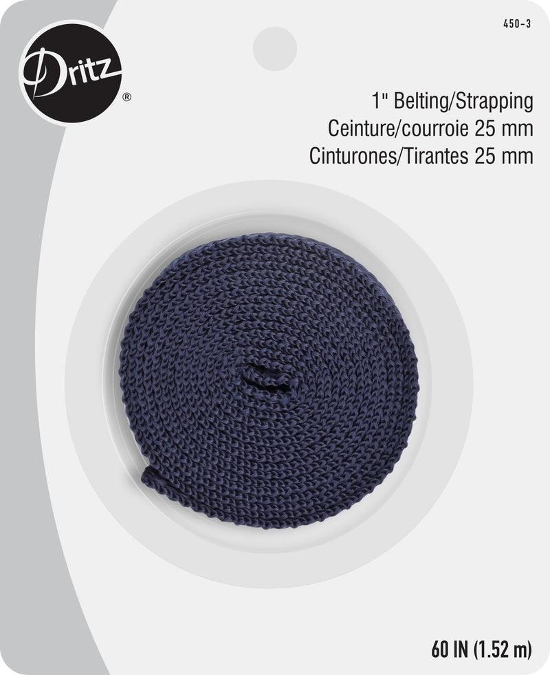 Load image into Gallery viewer, 450-3|Dritz 1" Polypro Belting &amp; Strapping, Navy, 60" Long