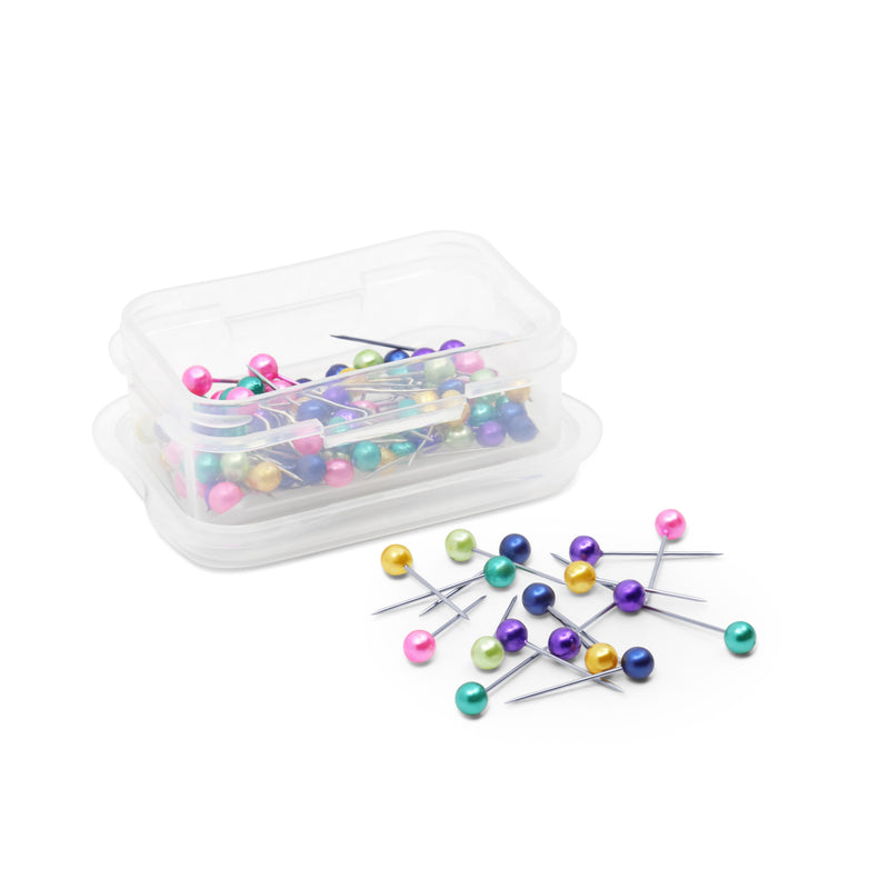 Load image into Gallery viewer, 208|Dritz 3/4" Petite Pearlized Pins, Assorted, 100 pc