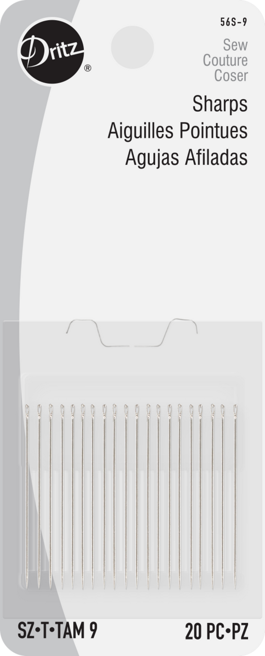 56S-9|Dritz Sharps Hand Needles, Size 9, 20 pc