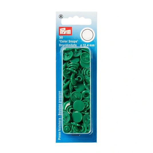 393151|Prym Color Snaps, round, 12.4 mm, 30 pcs, Grass