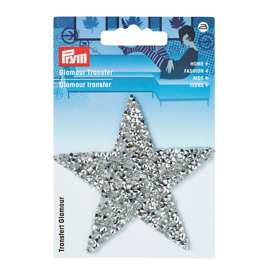 926630|Prym Applique, Silver Star, 1 pc