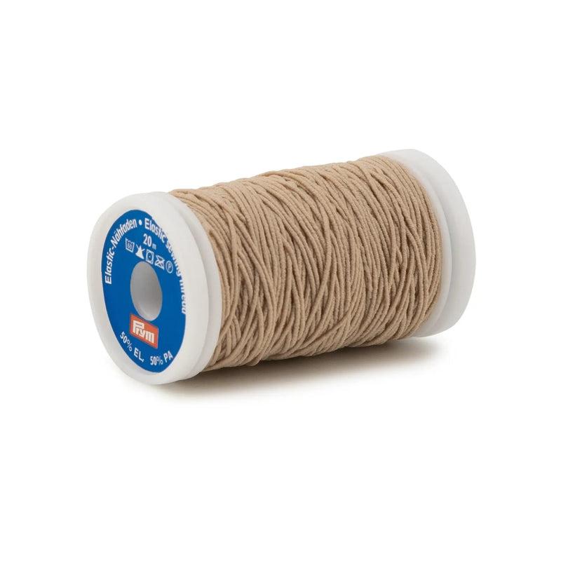 Chargez l'image dans la visionneuse de la galerie, 970022|Prym Elastic Sewing Thread, Sand, 22 YD (20 M)
