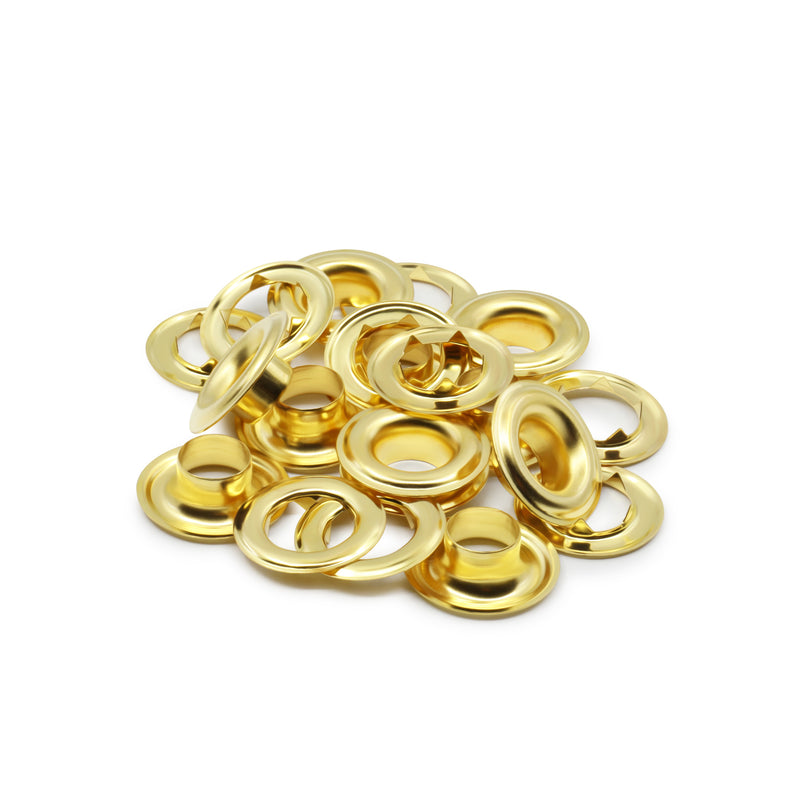 Load image into Gallery viewer, 661|Dritz 7/16" Extra-Large Eyelets, 10 Sets, Brass