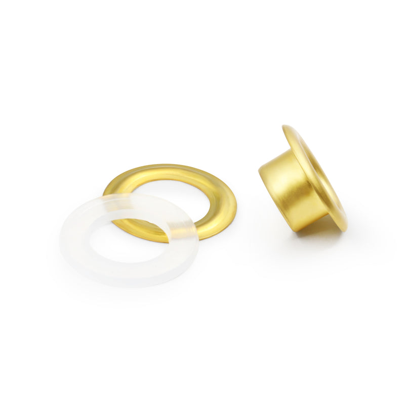 Load image into Gallery viewer, 730-37|Dritz 1/4" 2-Part Eyelets, 15 Sets, Matte Gold