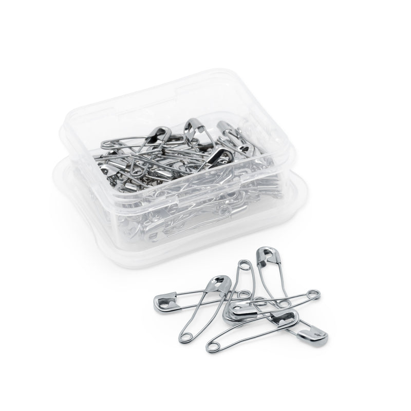 Load image into Gallery viewer, 7215|Dritz 1-1/16" Curved Safety Pins, Nickel, 50 pc