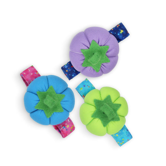 735|Dritz Wrist Tomato Pin Cushion with Adjustable Strap, Assorted Colors