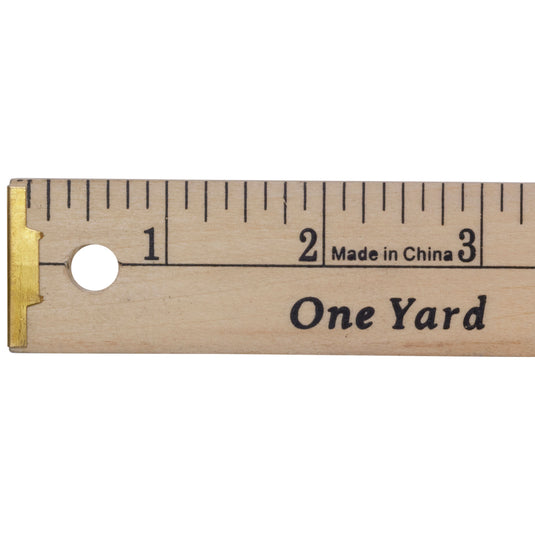 744|Dritz Wood Yardstick with Metal Tips