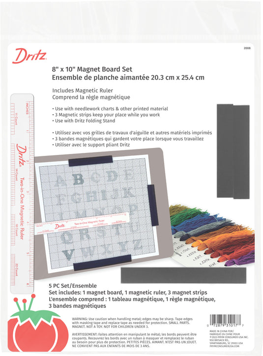 2008|Dritz Magnet Board Ruler, 8" x 10"