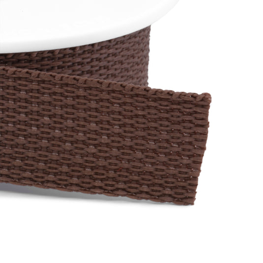 28602-2|Dritz 1" Polypro Belting & Strapping, Brown, 15 yd
