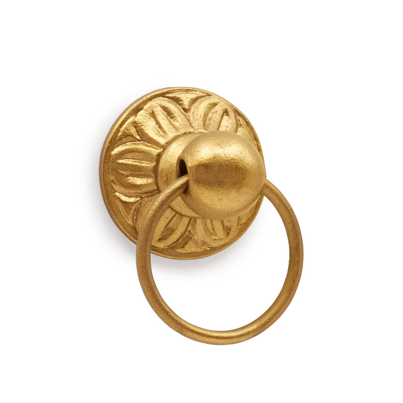 Chargez l'image dans la visionneuse de la galerie, 47023|Dritz Cast Iron Ring Pull, Gilt
