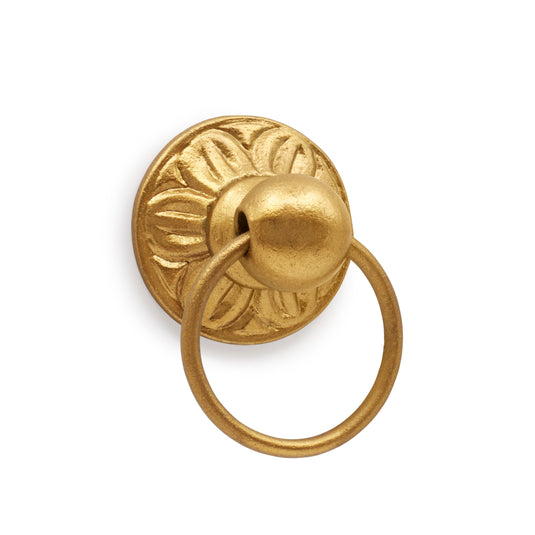 47023|Dritz Cast Iron Ring Pull, Gilt