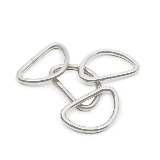 117-34-65|Dritz 3/4" D-Rings, Nickel, 4 pc