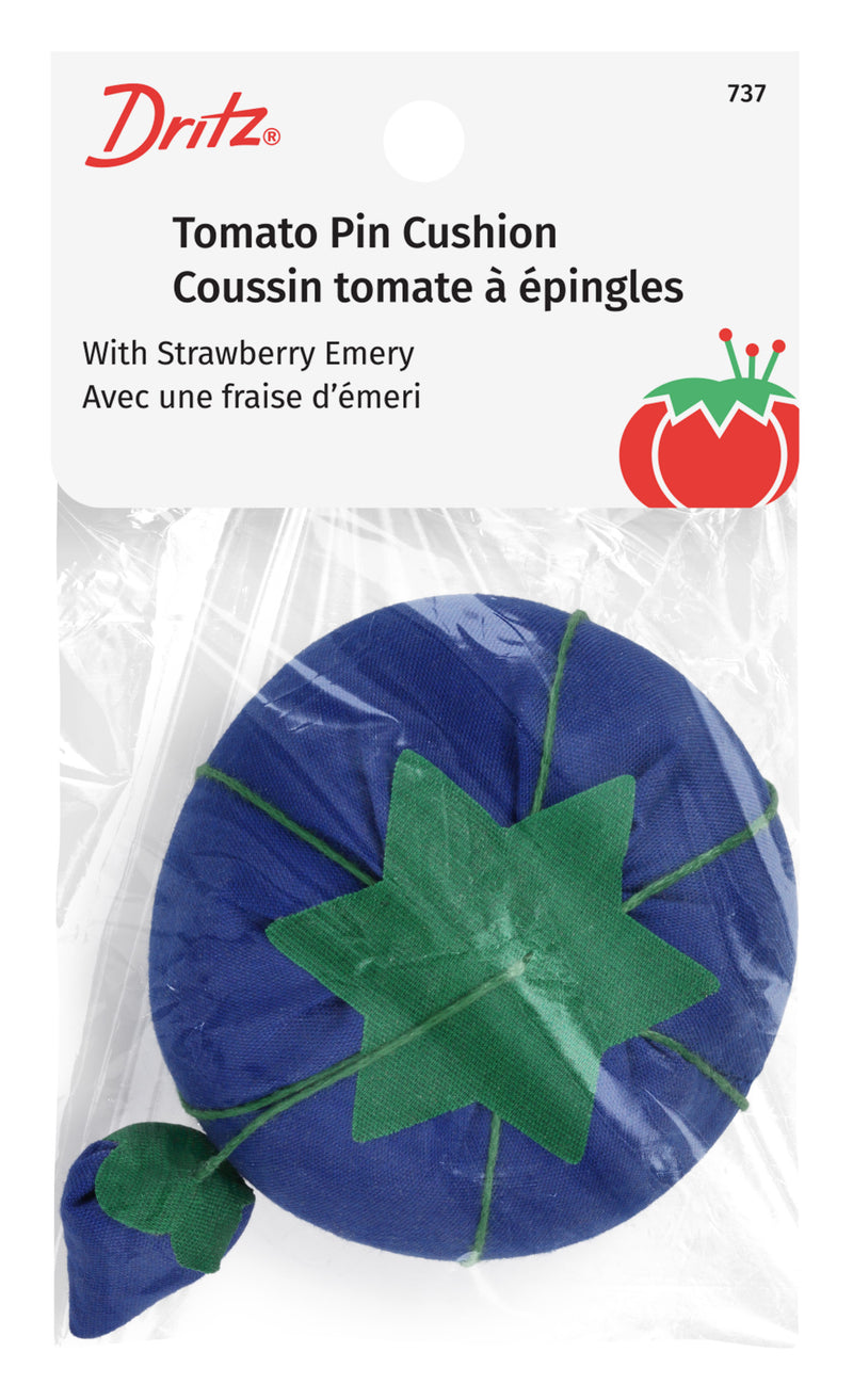 Load image into Gallery viewer, 737|Dritz 2-3/4" Tomato Pin Cushion with Strawberry Emery, Assorted Colors