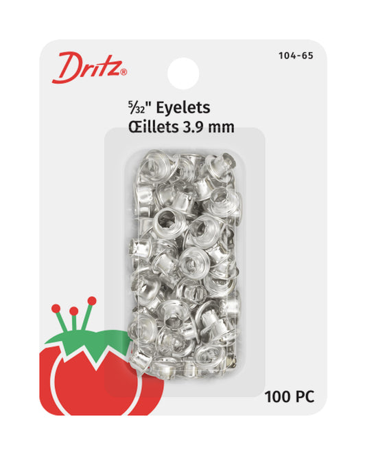 104-65|Dritz 5/32" Eyelets, 100 pc, Nickel