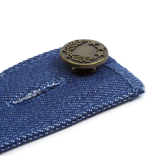 82676|Dritz Adjustable Pants Extender Button, Light Denim