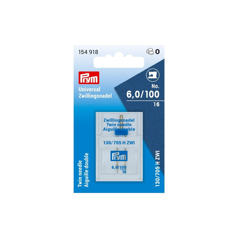 Cargue la imagen en el visor de la galería, 154918|Prym Double Sewing Machine Needle, Size 6 (No.100)