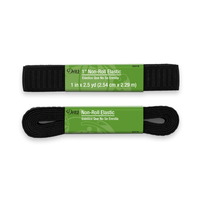 Load image into Gallery viewer, 9507B|Dritz 1" Non-Roll Elastic, Black, 2-1/2 yd