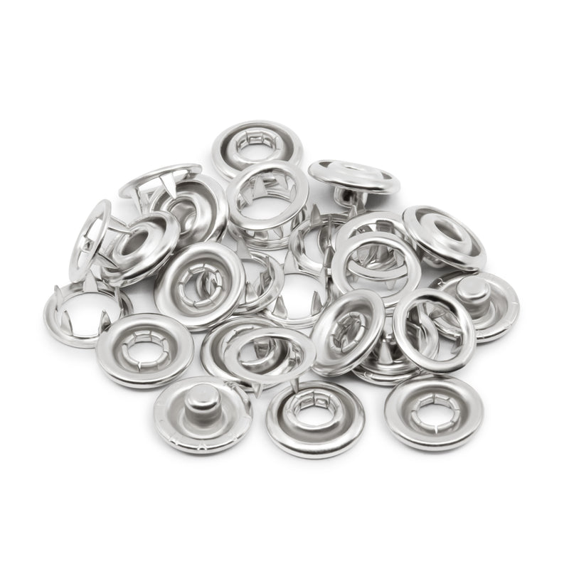 Load image into Gallery viewer, 16-65|Dritz 7/16" Snap Fasteners, 7 Sets, Nickel