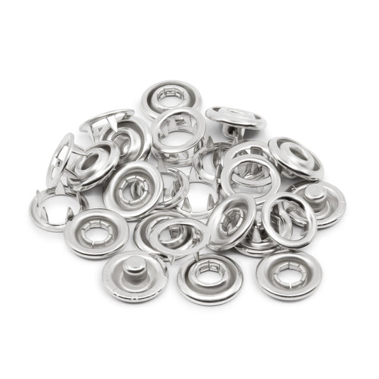 16-65|Dritz 7/16" Snap Fasteners, 7 Sets, Nickel