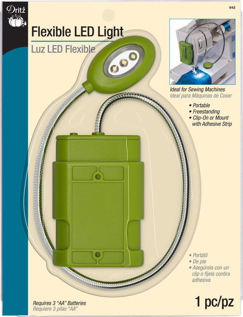 Load image into Gallery viewer, 942|Dritz Flexible LED Light, Free-Standing and Clip-On, Assorted Colors