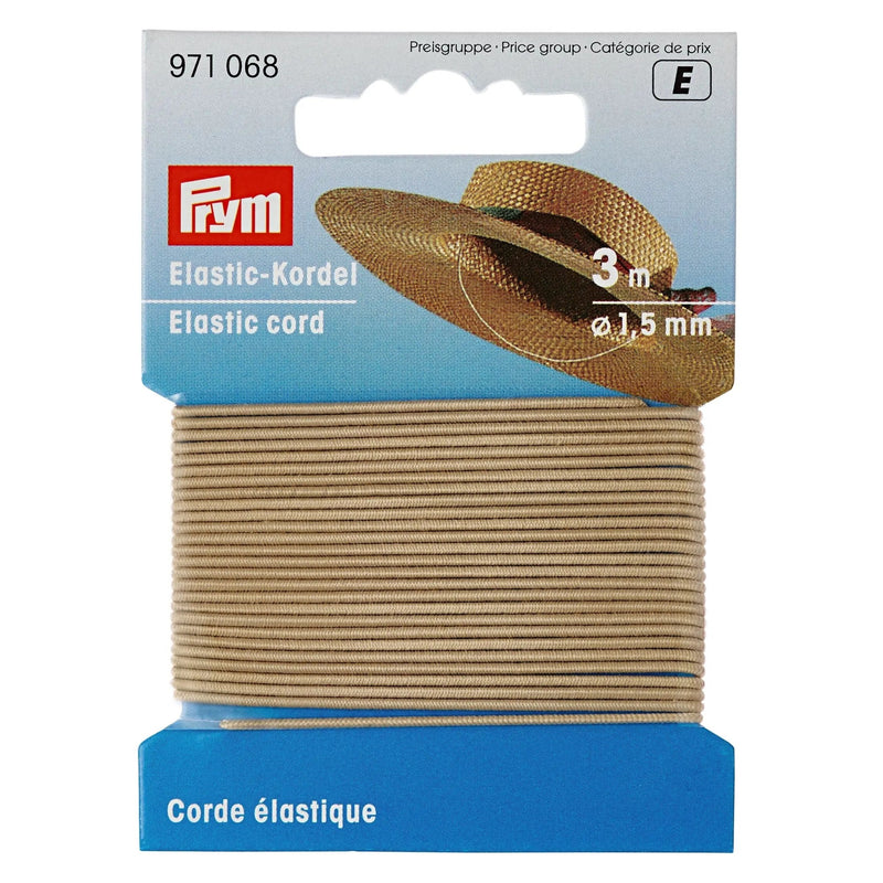 Load image into Gallery viewer, 971068|Prym 1.5mm Elastic Cord, Beige, 3 M