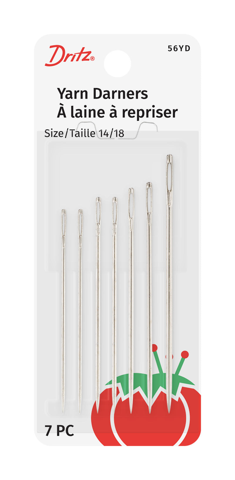 Chargez l'image dans la visionneuse de la galerie, 56Y-D|Dritz Yarn Darner Hand Needles, Size 14/18, 7 pc