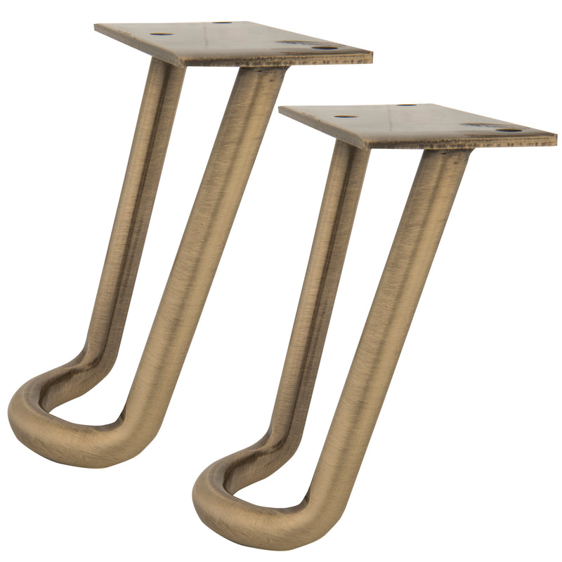 Load image into Gallery viewer, 44709-38|Dritz Modern Hairpin Legs, Antique Brass, 2 pc