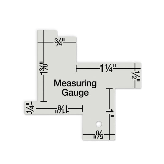 3100|Dritz Measuring Gauge, 1/8"-2" Markings