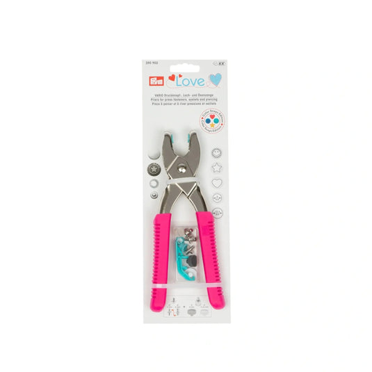 390902|Prym VARIO Pliers, pink, color snap tools