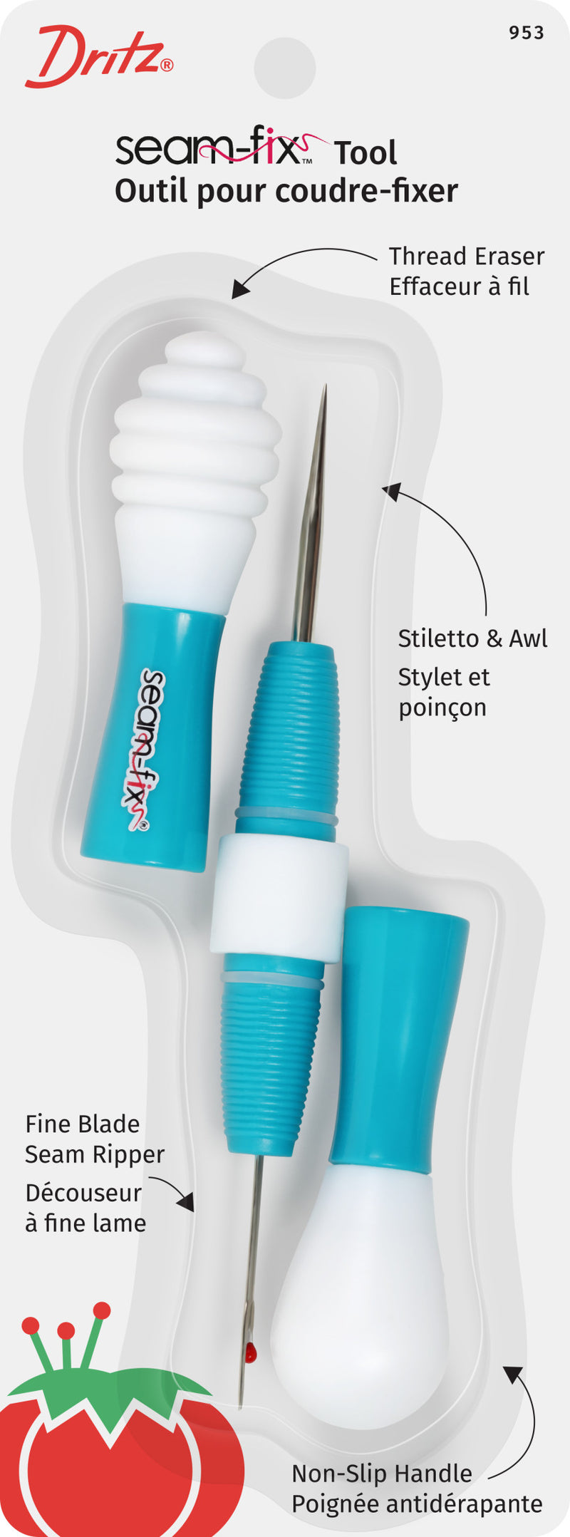 Cargue la imagen en el visor de la galería, 953|Dritz Seam-Fix Tool (Seam Ripper, Awl and Stiletto)