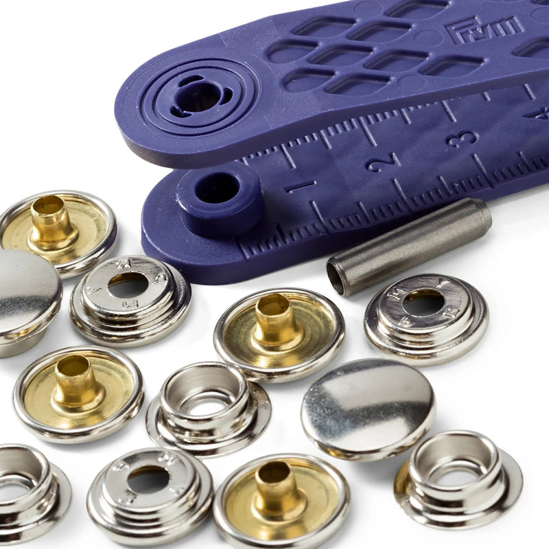 Cargue la imagen en el visor de la galería, 390211|Prym YACHT&amp;CARAVAN screw-on 15 mm silver 10pc