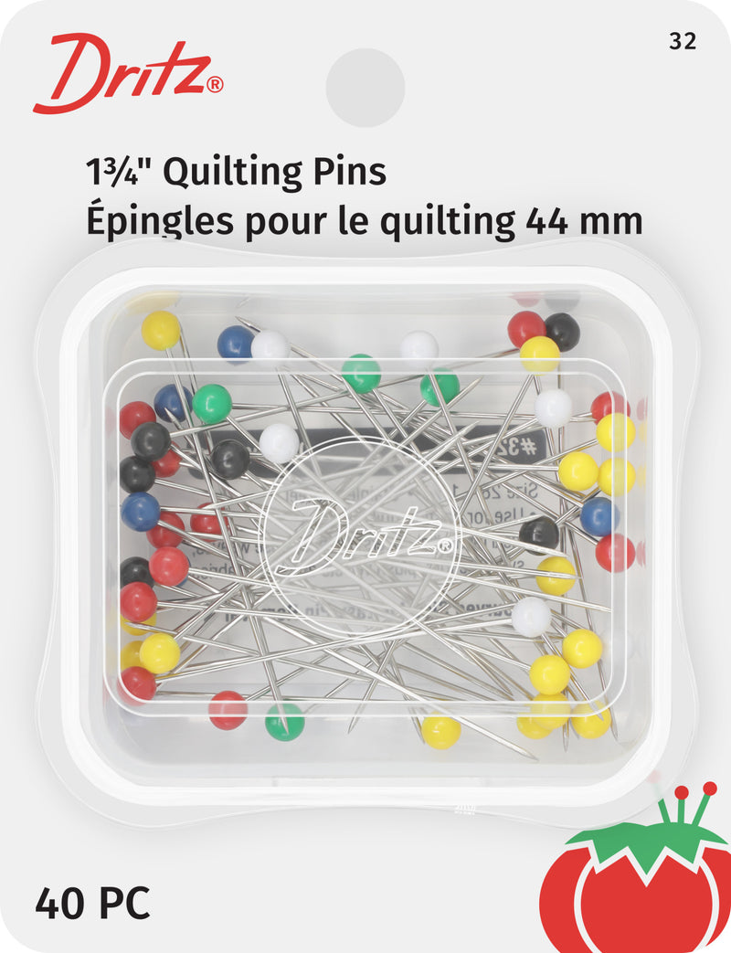 Chargez l'image dans la visionneuse de la galerie, 32|Dritz 1-3/4" Quilting Pins, Assorted, 40 pc