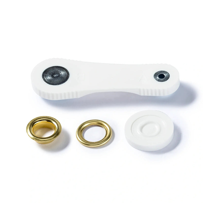 Load image into Gallery viewer, 541371|Prym Eyelets with washers 11 mm gold with tools 15pc