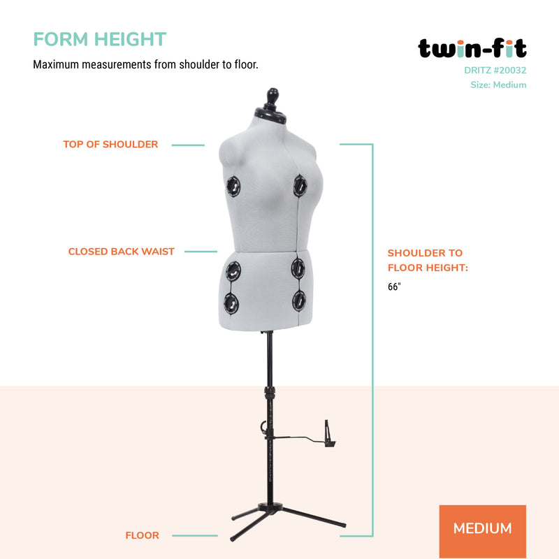 Twin-Fit Adjustable Dress Form