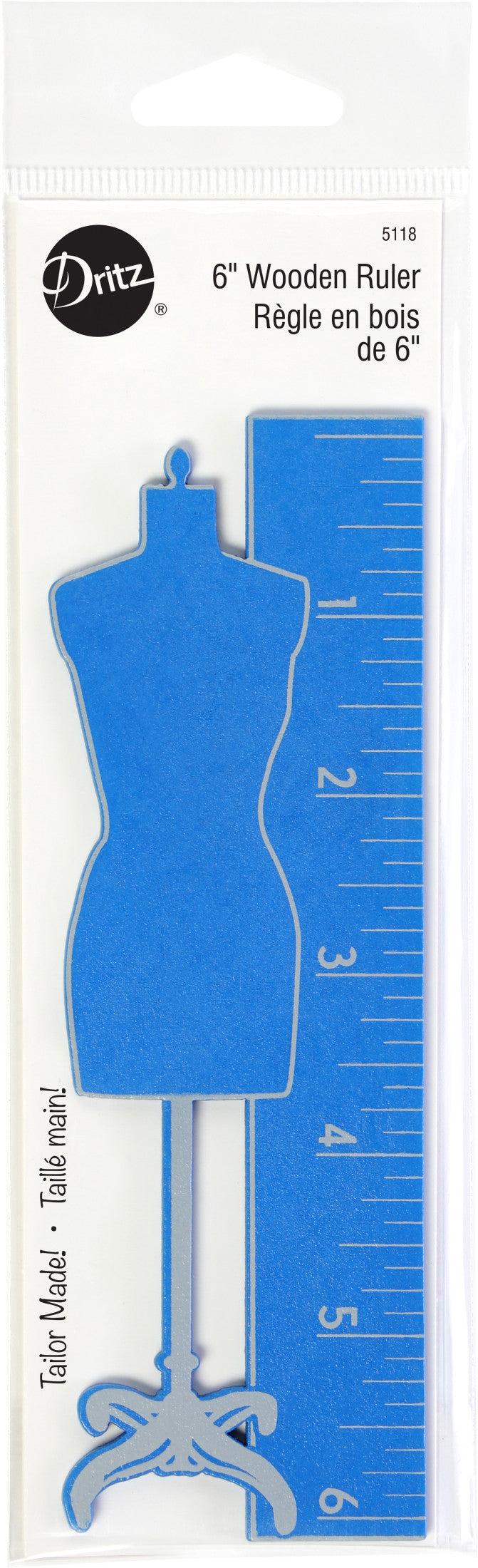 Load image into Gallery viewer, 5118|Dritz 6" Wooden Ruler, Dress Form
