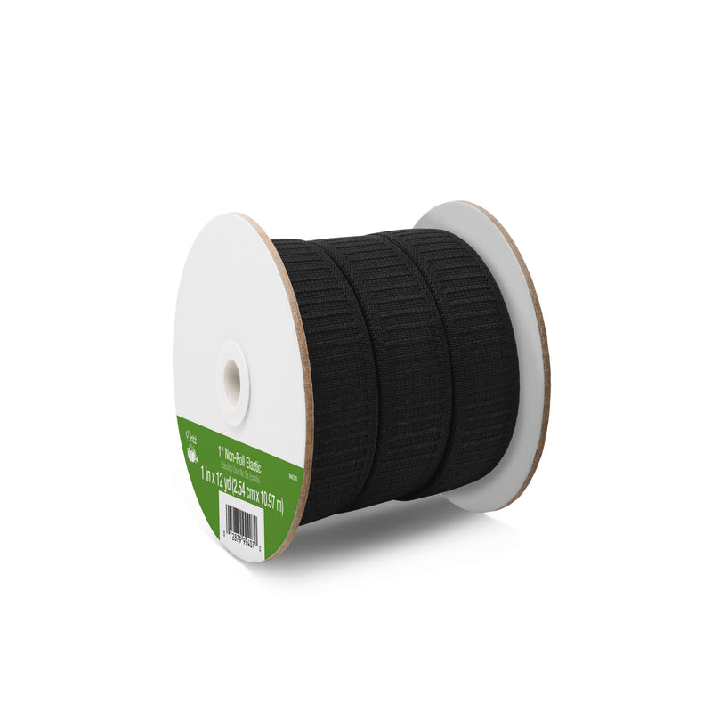 Load image into Gallery viewer, 9407B|Dritz 1" Non-Roll Elastic, Black, 12 yd