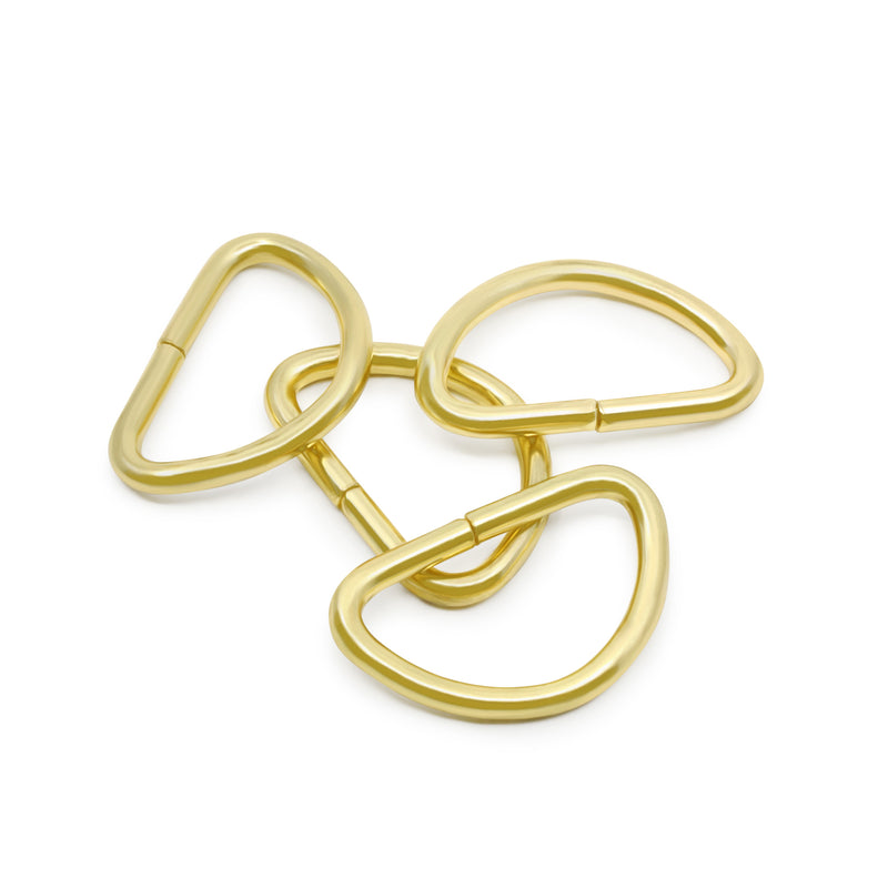 Load image into Gallery viewer, 117-34-35|Dritz 3/4" D-Rings, Gilt, 4 pc