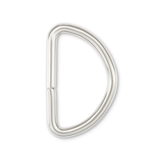 BK140|Dritz 1" D-Rings, Nickel, 24 pc