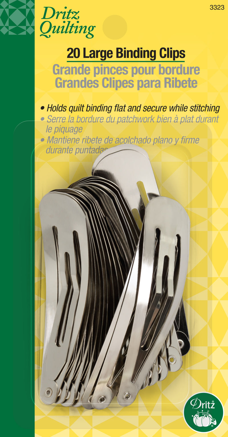 Load image into Gallery viewer, 3323|Dritz Large Binding Clips, Silver, 20 pc
