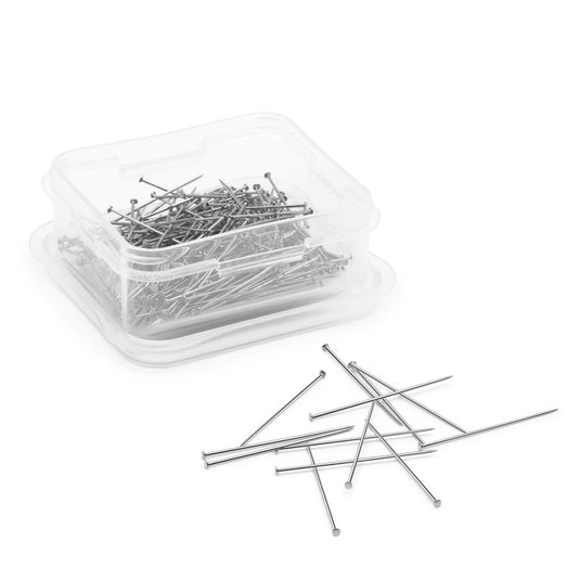 20|Dritz 1-1/4" Brass Dressmaker Pins, Nickel, 200 pc